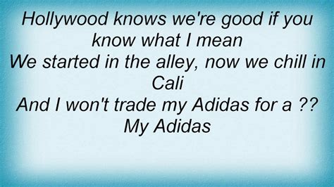 adidas song lyrics